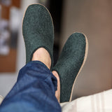 glerups Slip-on with leather sole Slip-on with leather sole Forest
