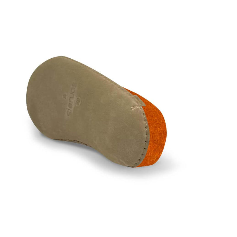 glerups Slip-on with leather sole Slip-on with leather sole Orange