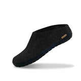 glerups Slip-on with natural rubber sole - black Slip-on with rubber sole Charcoal